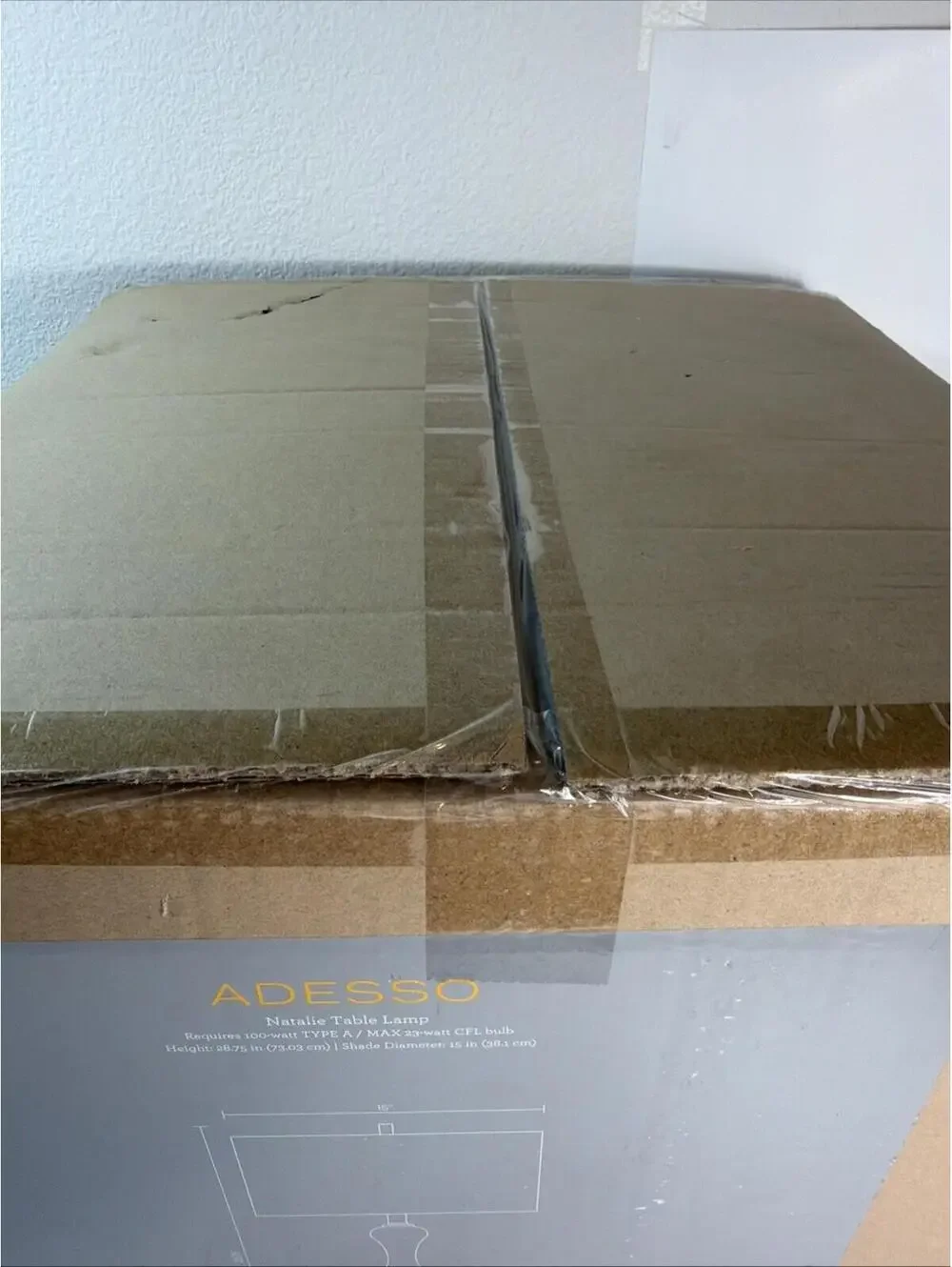adesso natalie 28.75 inch table lamp model 5103-22 new in box